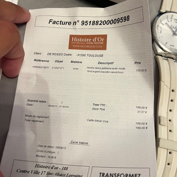 Men’s watch D&G time certificate of authenticity - Picture 3 of 9